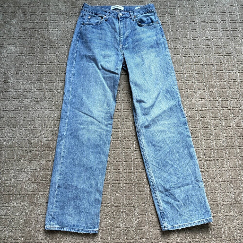 Denim Forum Light Blue Wide Leg Jeans